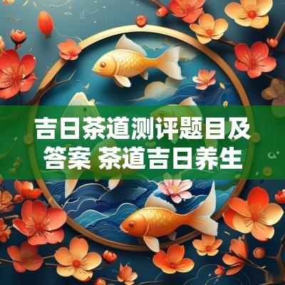 吉日茶道测评题目及答案 茶道吉日养生茶测评