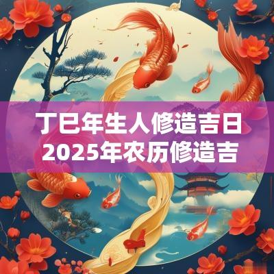 丁巳年生人修造吉日 2025年农历修造吉日