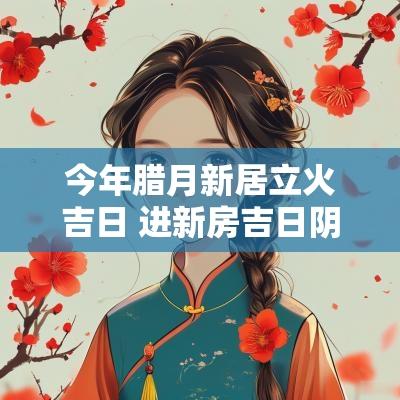 今年腊月新居立火吉日 进新房吉日阴历今年腊月