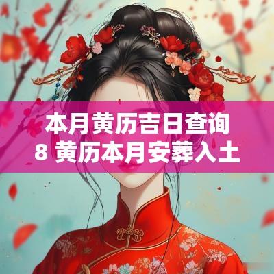 本月黄历吉日查询8 黄历本月安葬入土吉日