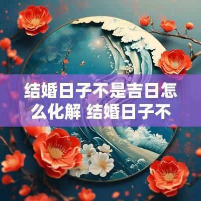 结婚日子不是吉日怎么化解 结婚日子不合适过后不顺怎么破