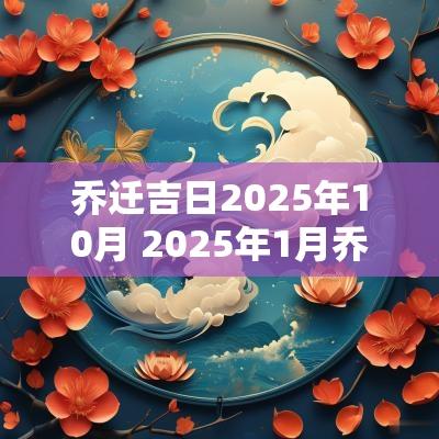 乔迁吉日2025年10月 2025年1月乔迁入宅吉日 乔迁吉日2025年10月 2025年1月乔迁入宅吉日
