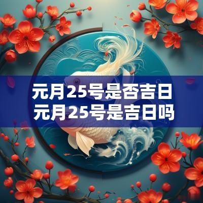 元月25号是否吉日 元月25号是吉日吗