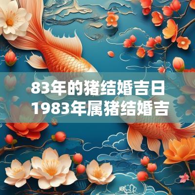 83年的猪结婚吉日 1983年属猪结婚吉日
