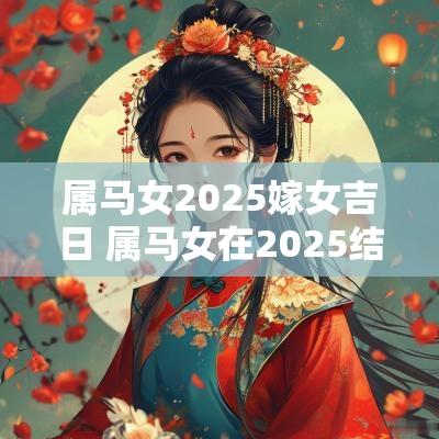 属马女2025嫁女吉日 属马女在2025结婚好吗