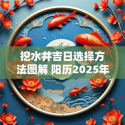 挖水井吉日选择方法图解 阳历2025年挖水井吉日