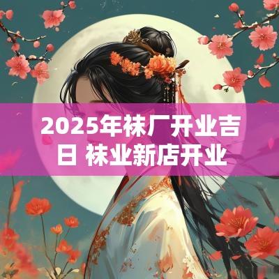 2025年袜厂开业吉日 袜业新店开业