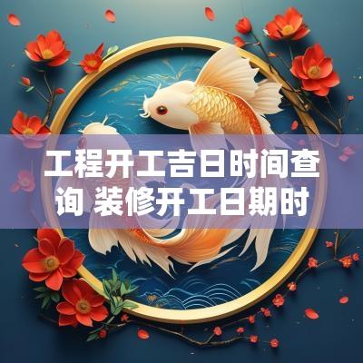 工程开工吉日时间查询 装修开工日期时间吉日