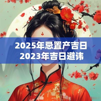 2025年忌置产吉日 2025年吉日避讳