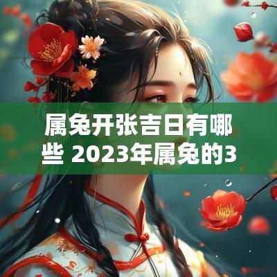 属兔开张吉日有哪些 2025年属兔的3月开张吉日