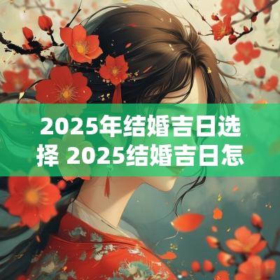 2025年结婚吉日选择 2025结婚吉日怎么选