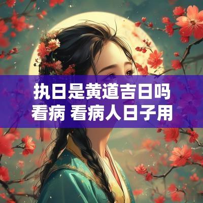 执日是黄道吉日吗看病 看病人日子用吉日还是凶日