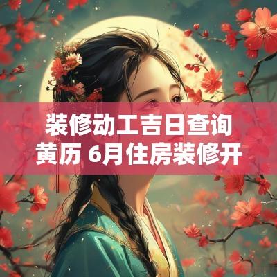 装修动工吉日查询黄历 6月住房装修开工黄历吉日