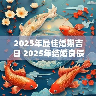 2025年最佳婚期吉日 2025年结婚良辰吉日查询