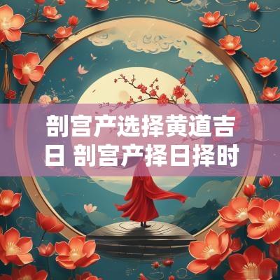 剖宫产选择黄道吉日 剖宫产择日择时
