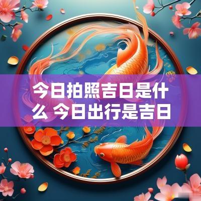 今日拍照吉日是什么 今日出行是吉日吗