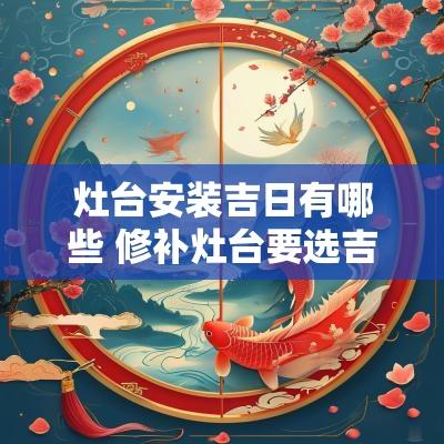 灶台安装吉日有哪些 修补灶台要选吉日吗