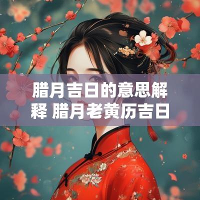 腊月吉日的意思解释 腊月老黄历吉日