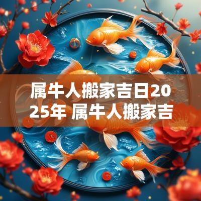 属牛人搬家吉日2025年 属牛人搬家吉日查询