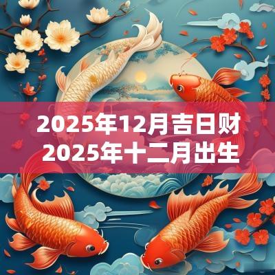 2025年12月吉日财 2025年十二月出生吉日