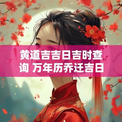 黄道吉吉日吉时查询 万年历乔迁吉日吉时