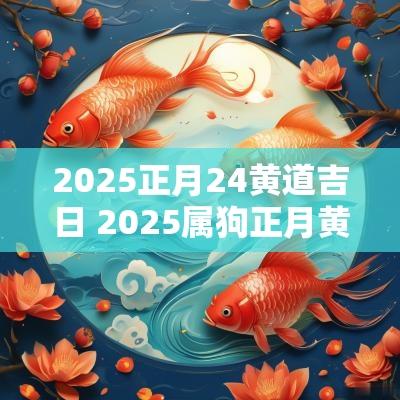 2025正月24黄道吉日 2025属狗正月黄道吉日