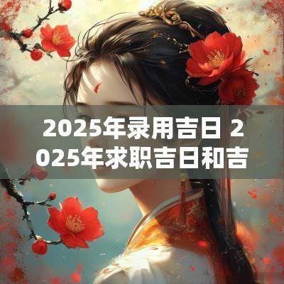 2025年录用吉日 2025年求职吉日和吉时
