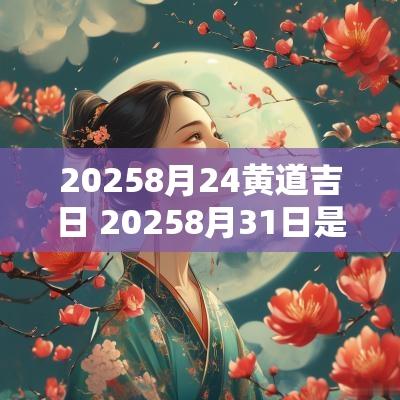 20258月24黄道吉日 20258月31日是黄道吉日吗