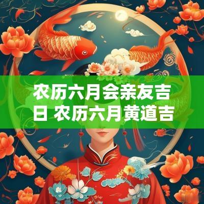 农历六月会亲友吉日 农历六月黄道吉日2025