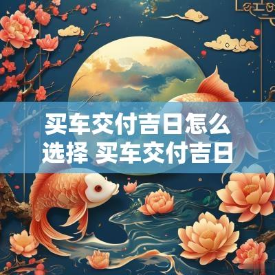 买车交付吉日怎么选择 买车交付吉日怎么选择的