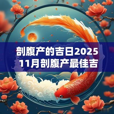 剖腹产的吉日2025 11月剖腹产最佳吉日
