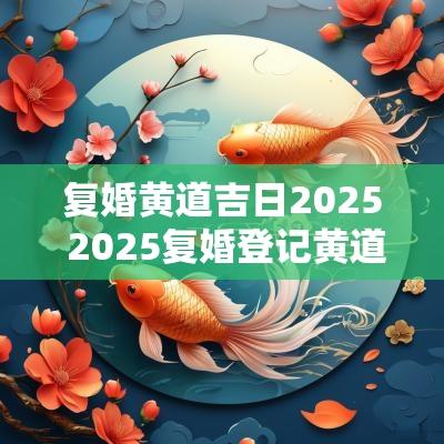 复婚黄道吉日2025 2025复婚登记黄道吉日