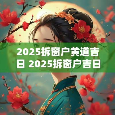 2025拆窗户黄道吉日 2025拆窗户吉日