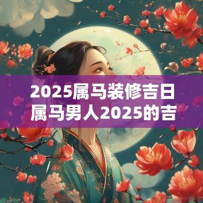 2025属马装修吉日 属马男人2025的吉日