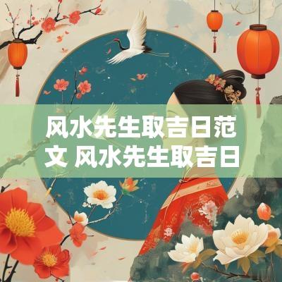 风水先生取吉日范文 风水先生取吉日范本