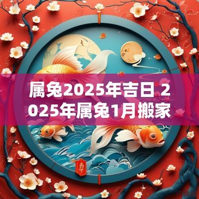 属兔2025年吉日 2025年属兔1月搬家吉日