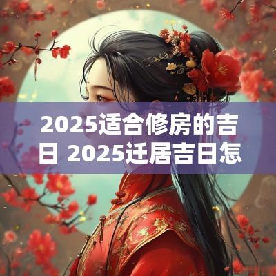 2025适合修房的吉日 2025迁居吉日怎么选