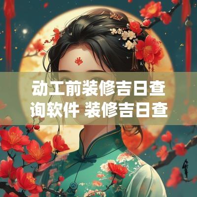 动工前装修吉日查询软件 装修吉日查询app