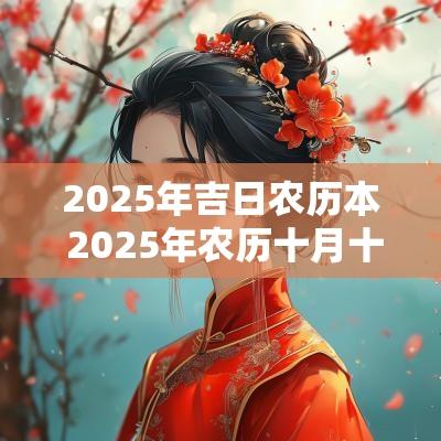 2025年吉日农历本 2025年农历十月十一是吉日吗