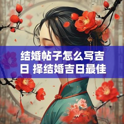 结婚帖子怎么写吉日 择结婚吉日最佳方法