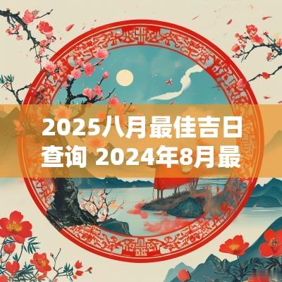 2025八月最佳吉日查询 2025年8月最旺吉日查询