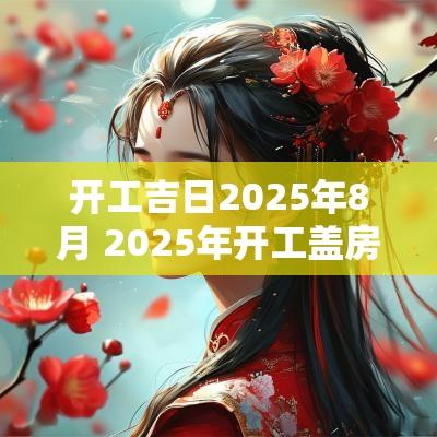 开工吉日2025年8月 2025年开工盖房吉日