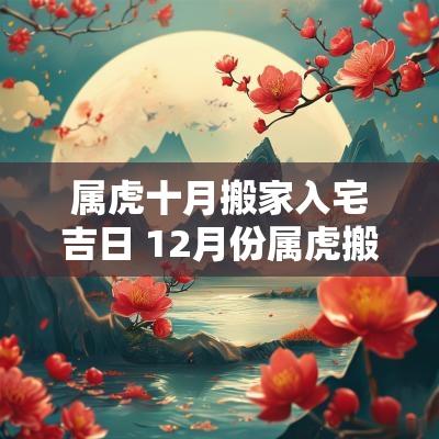 属虎十月搬家入宅吉日 12月份属虎搬家最好吉日