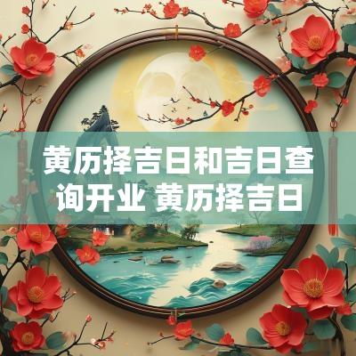 黄历择吉日和吉日查询开业 黄历择吉日有哪些书