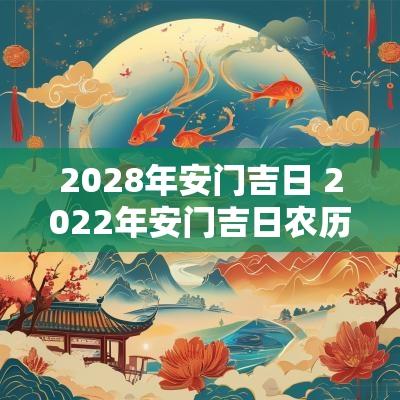 2028年安门吉日 2025年安门吉日农历