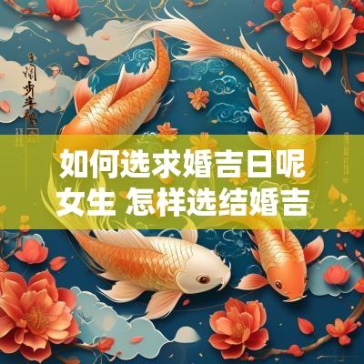 如何选求婚吉日呢女生 怎样选结婚吉日