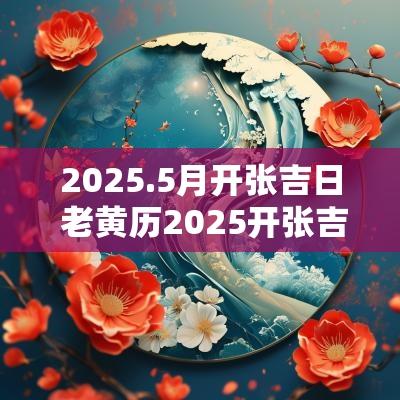 2025.5月开张吉日 老黄历2025开张吉日
