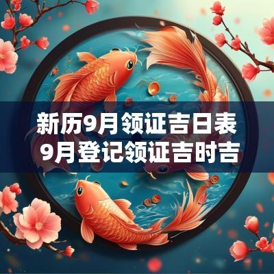 新历9月领证吉日表 9月登记领证吉时吉日 新历9月领证吉日表 9月登记领证吉时吉日