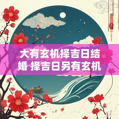 大有玄机择吉日结婚 择吉日另有玄机