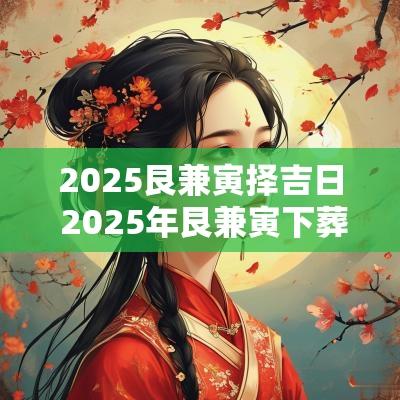 2025艮兼寅择吉日 2025年艮兼寅下葬吉日